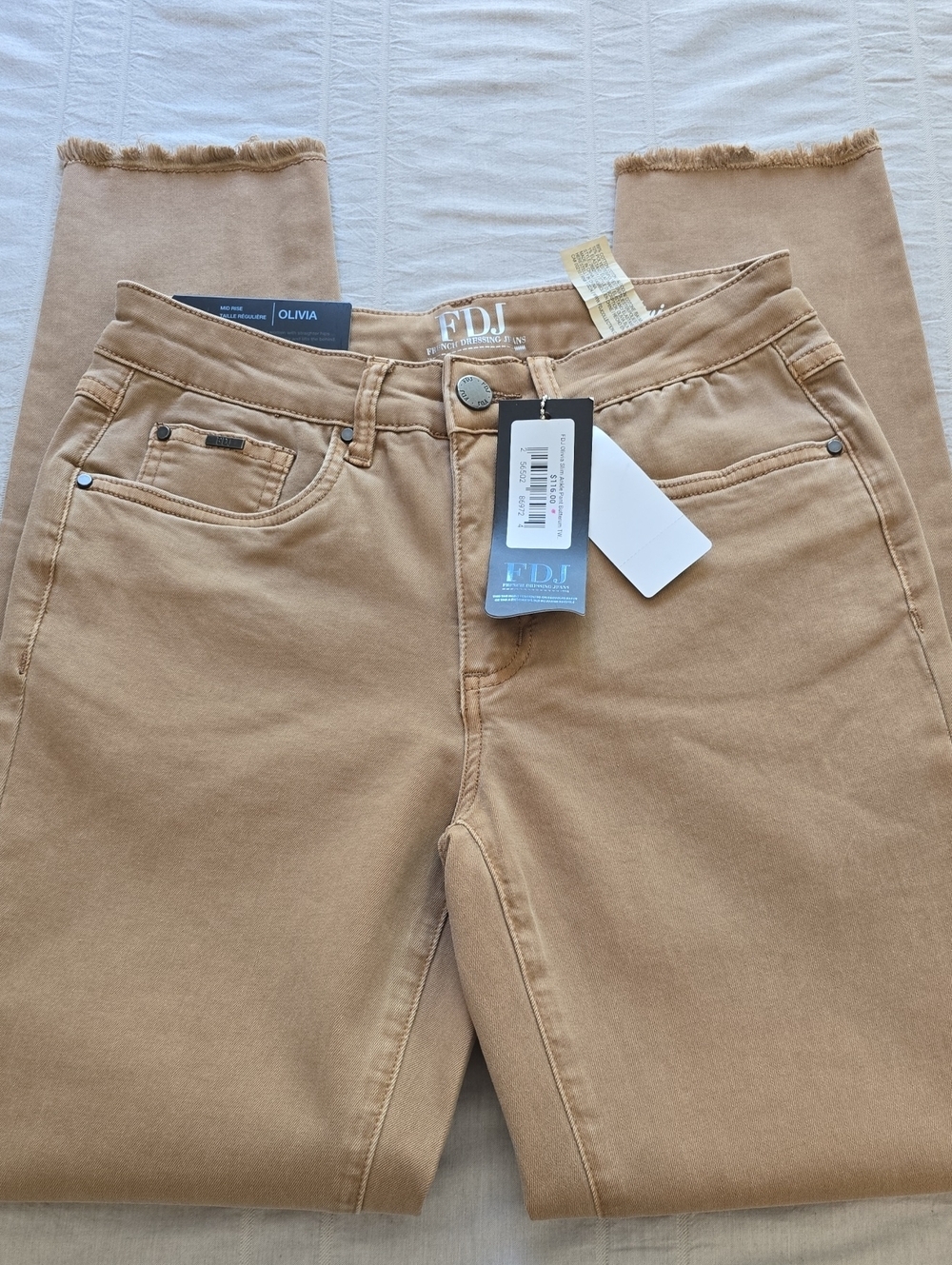 FDJ French Dressing Olivia Jeans Butterum Women's Size 2 (NWT)